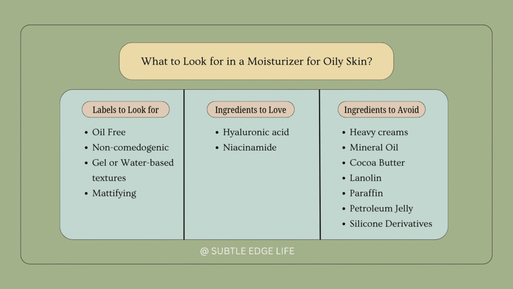 What to look for in a Moisturizer for oily skin?