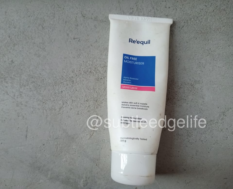 Best moisturizer for oily skin: re'equil oil free moisturizer for normal to oily skin